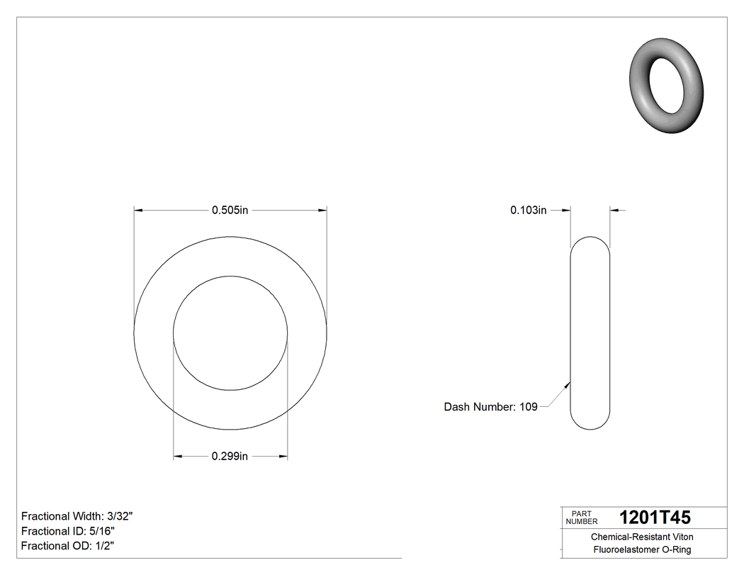 Technical drawing - 1201T45